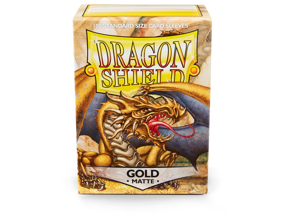 Dragon Shields: (100) Matte Gold