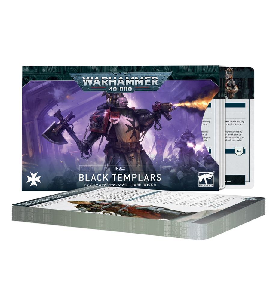 INDEX CARDS BLACK TEMPLARS (ENG)