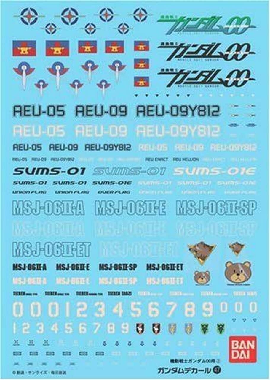 GD-47 HG Gundam 00 Multiuse Decals