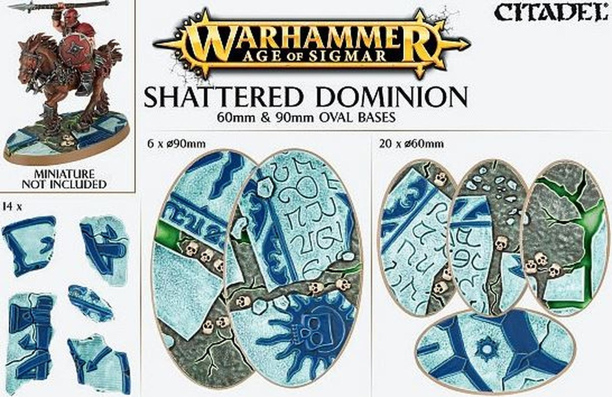 AOS SHATTERED DOMINION 60 & 90MM OVAL - Games Workshop