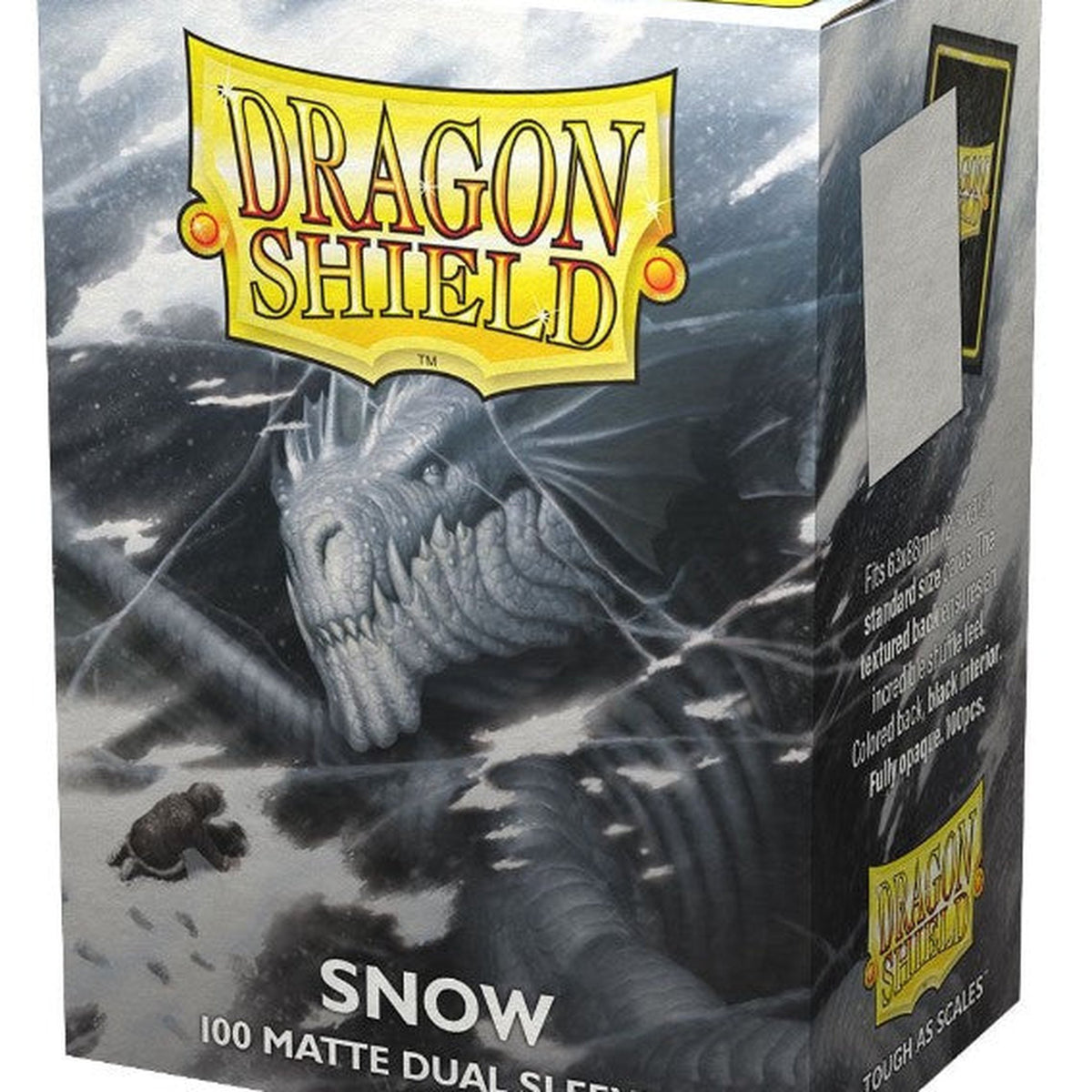 Dragon Shield Sleeves: Standard Matte Dual - Snow 100CT