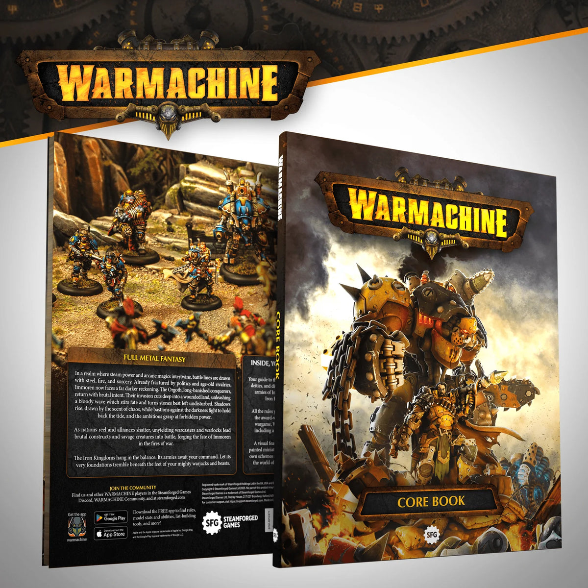 Warmachine Core Book hardback rules and lore guide