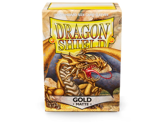 Dragon Shields: (100) Matte Gold