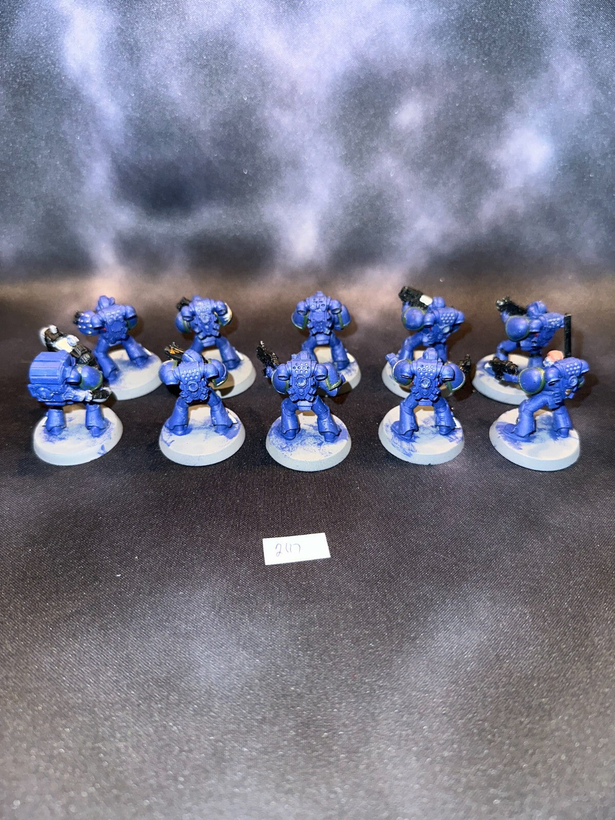 Games Workshop Warhammer 40K Space Marines Tactical Squad Partially Painted 2117
