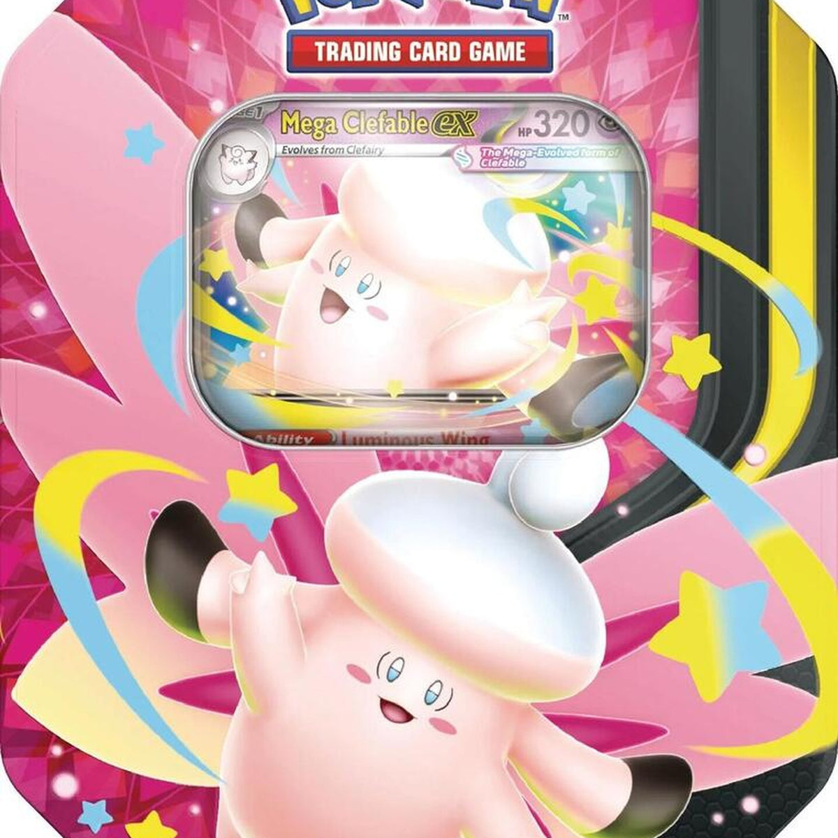 Mega Moonlit Tin [Mega Clefable ex] - Miscellaneous Cards & Products (MCAP)