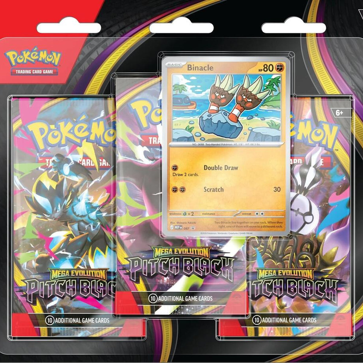 Pitch Black 3-Pack Blister [Binacle] - ME05: Pitch Black (ME05)