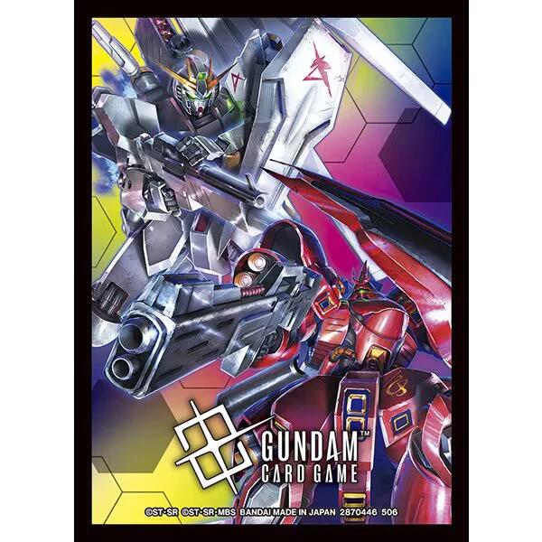 Gundam Card Game - Official Card Sleeves 02 (Nu Gundam / Sazabi) - Bandai Card Sleeves