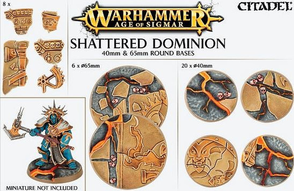 AOS SHATTERED DOMINION 65 & 40MM ROUND - Games Workshop