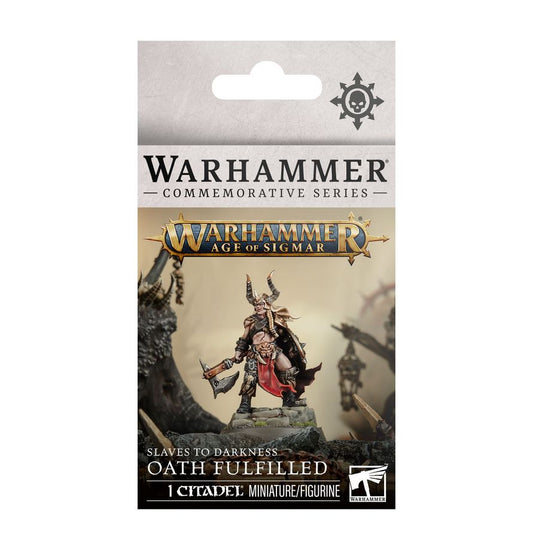 Warhammer Commemorative Series Oath Fulfilled Darkoath Warqueen miniature package