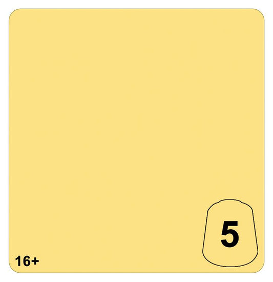 Warhammer Tone Pro Hawkshroud Yellow 5 paint color swatch