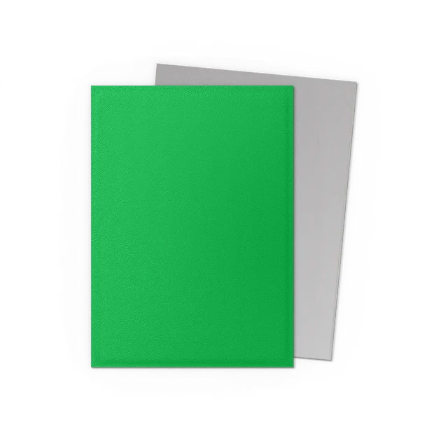 Dragon Shield Apple Green and Silver Matte Dual sleeves