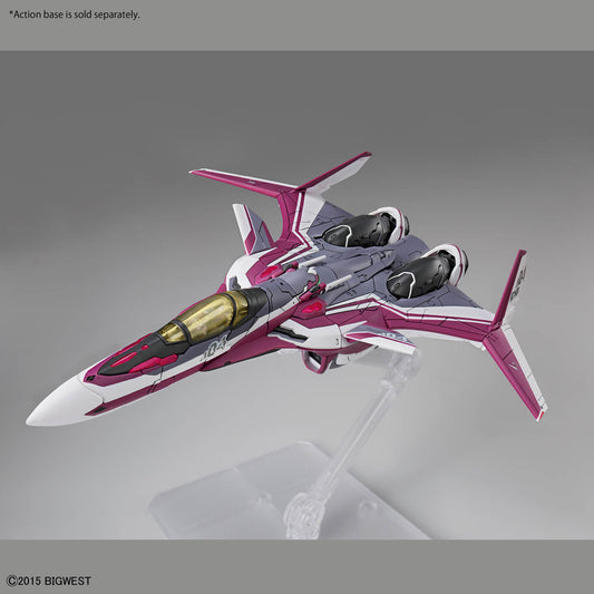 Assembled VF-31C Siegfried in fighter mode on stand