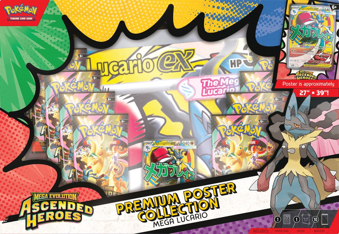 Pokemon Mega Evolutions 2.5 Ascended Heroes Premium Poster Collection