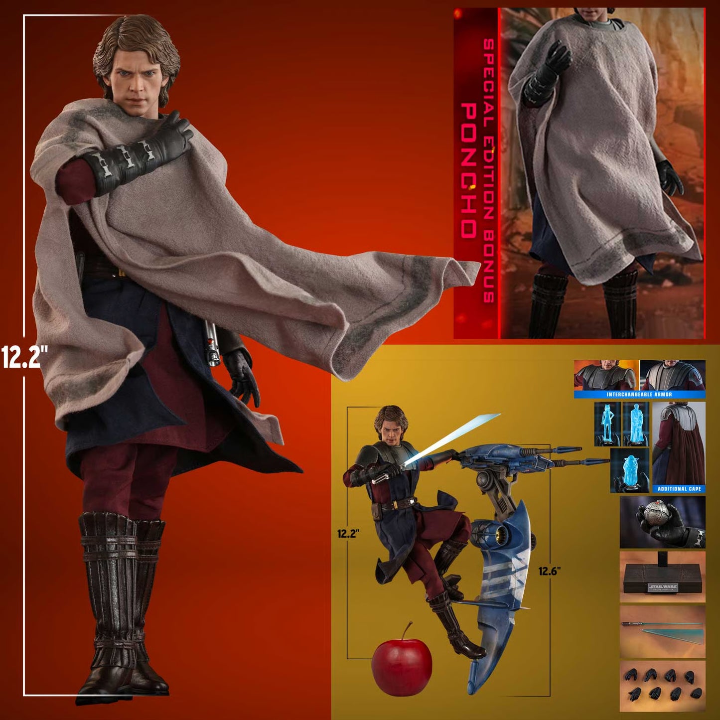 Anakin Skywalker and STAP (Special Edition) Sixth Scale Collectible Set - Star Wars: The Clone Wars (Hot Toys)