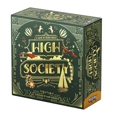 High Society auction card game box by Allplay