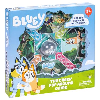 Bluey The Creek Pop Around Game box by Moose Toys