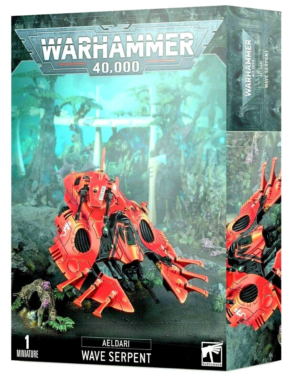 Warhammer 40,000 Wave Serpent Aeldari Eldar Partially Painted No Base 2135
