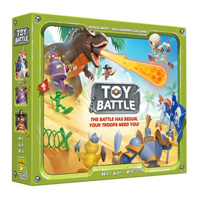 Toy Battle two-player board game box by Repos Production