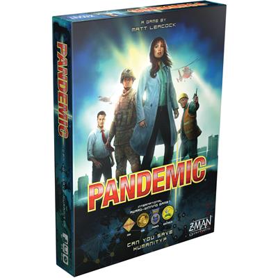 Pandemic cooperative board game box by Z-Man Games